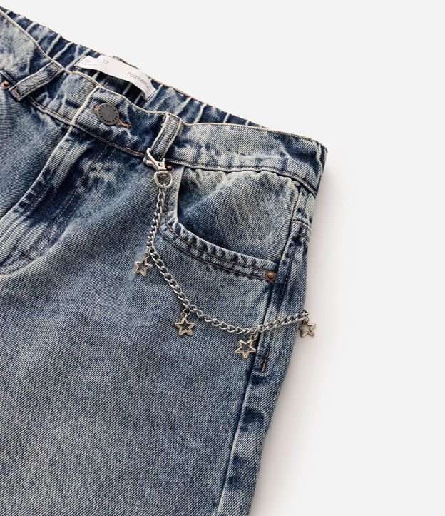 Pantalón Infantil en Algodón con Cadena Lateral - 5 a 16 años 5