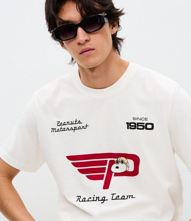 Remera Masculina Snoopy Peanuts Algodón comfort