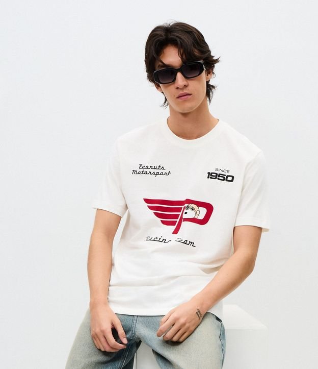 Remera Masculina Snoopy Peanuts Algodón comfort 4