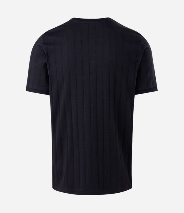 Remera en Algodón Peruano Texturizada con Rayas Verticales 6