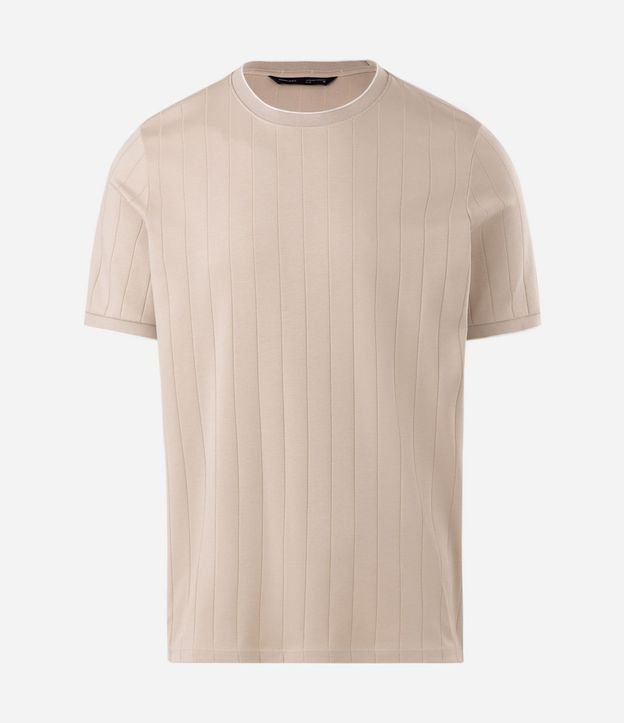 Remera en Algodón Peruano Texturizada con Rayas Verticales 5