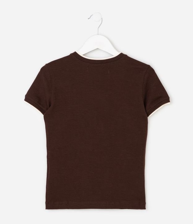 Blusa Baby Look Infantil con Detalle Contrastante – Talle 5 a 16 años 3