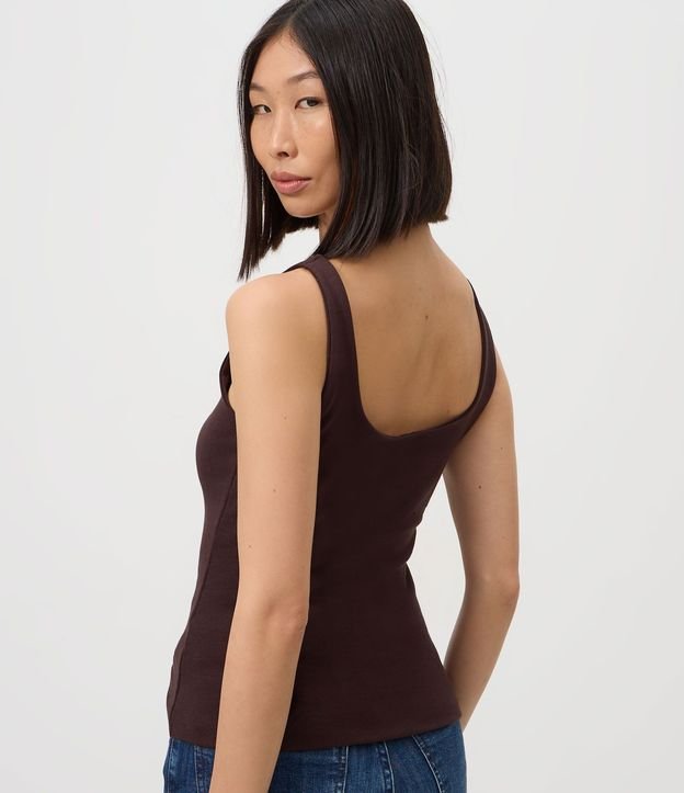 Blusa en Rib con Bretel Ancho 4
