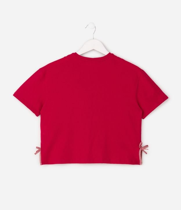 Remera Infantil en Algodón con Lacitos de Cuadros - Talle 5 A 16 años 3