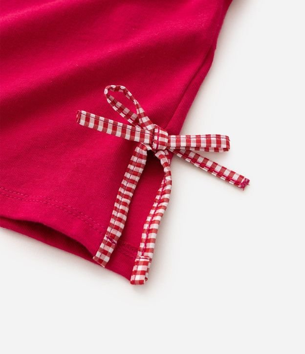 Remera Infantil en Algodón con Lacitos de Cuadros - Talle 5 A 16 años 4