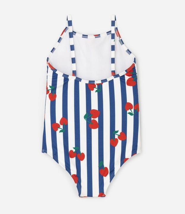 Malla Infantil Accessories Estampado Cerezas y Rayas - Talle 5 a 14 años 2