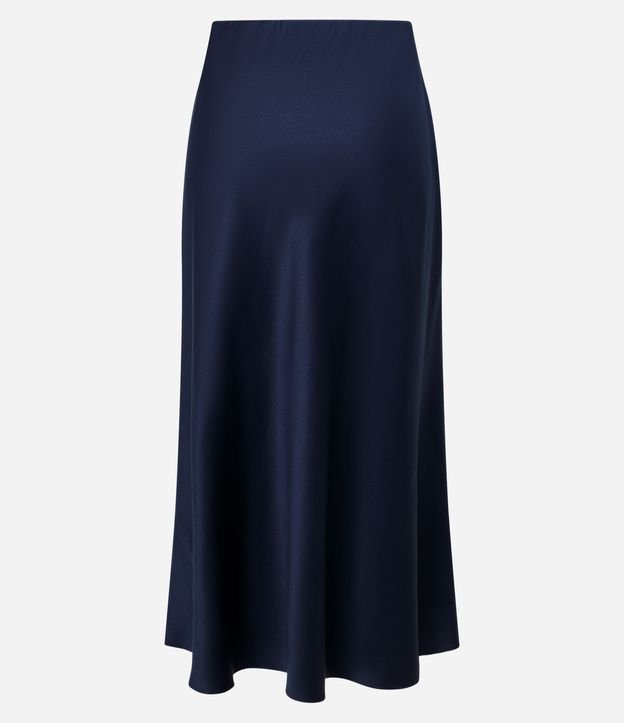 Pollera Midi Satinada con Cintura Elástica 6