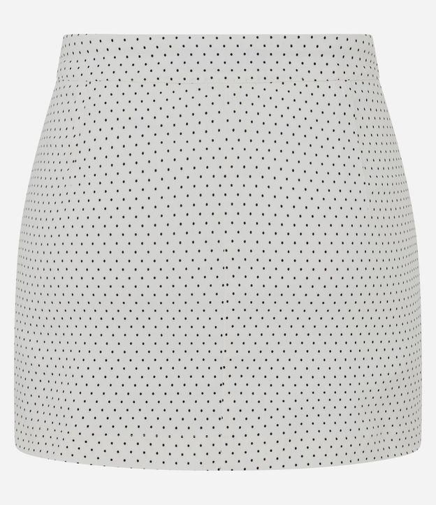 Mini Short Pollera en Bengalina con Estampa de Lunares 6