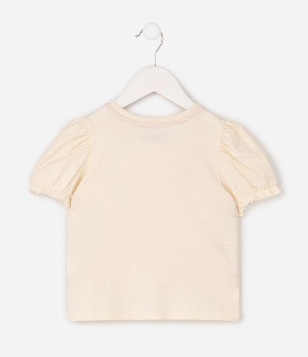 Blusa Relaxed en Algodón Texturizado con Pompón y Cereza - Talle 1 a 6 años 3