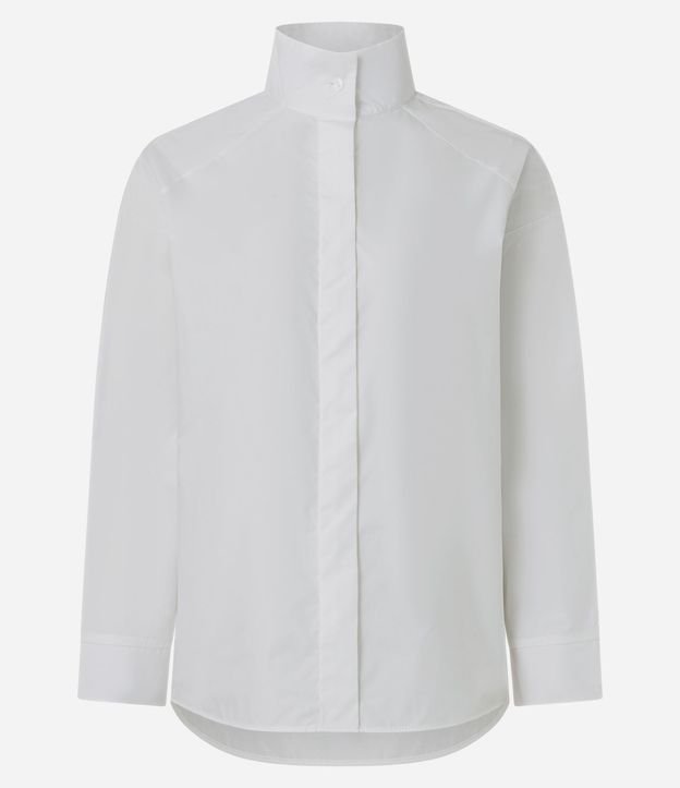 Camisa en Tricolina con Cuello Alto 5
