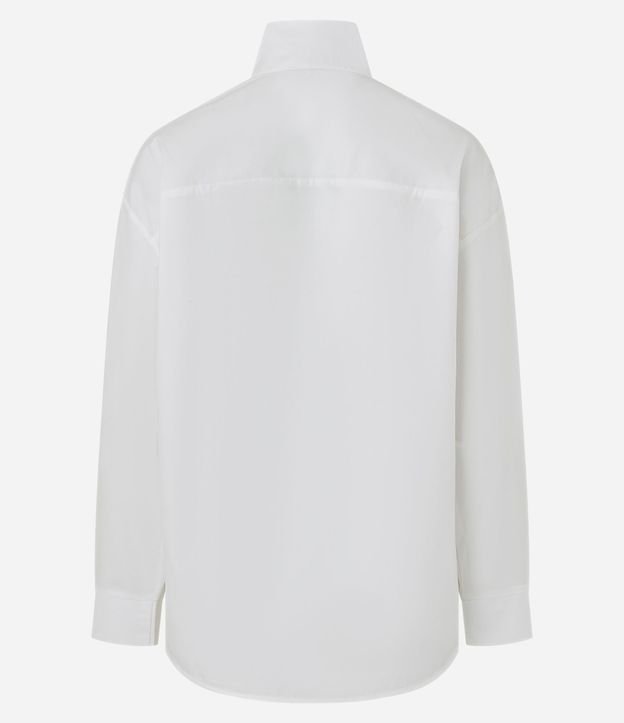 Camisa en Tricolina con Cuello Alto 6