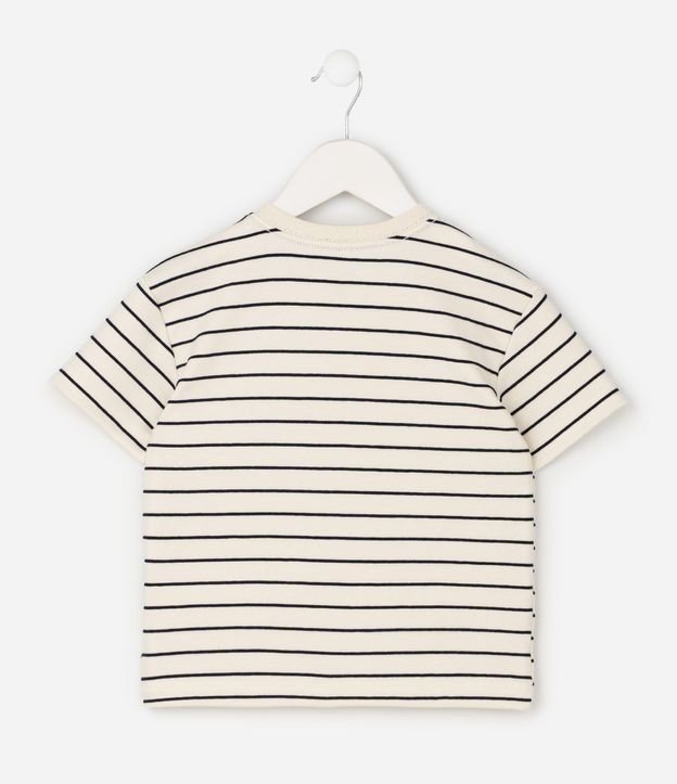 Remera Infantil Rayada en Algodón Texturizada – Talle 1 a 6 años 3