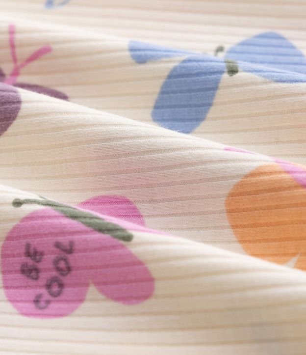 Vestido Marias Infantil Canelado con Estampado Mariposas – Talle 1 a 6 años 4