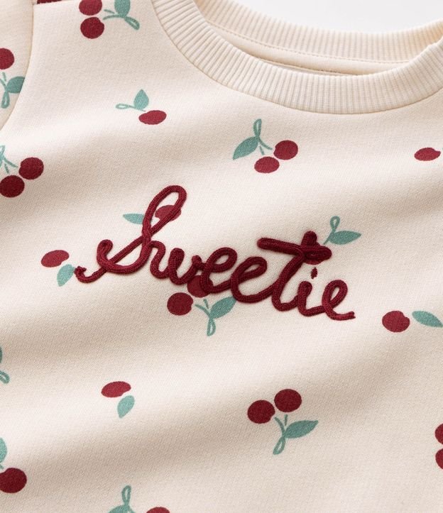 Conjunto Comfort Flare Infantil con Estampa de Cereza – Talle 1 a 6 años 5