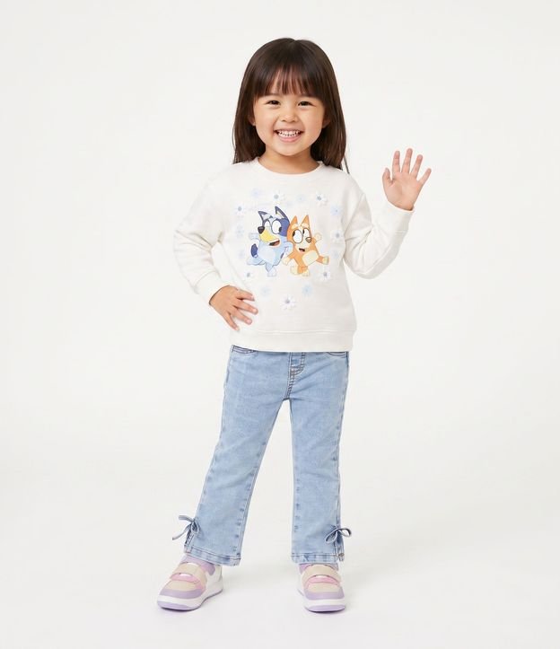 Algodón Infantil Bluey Floral - Talle 1 a 6 años