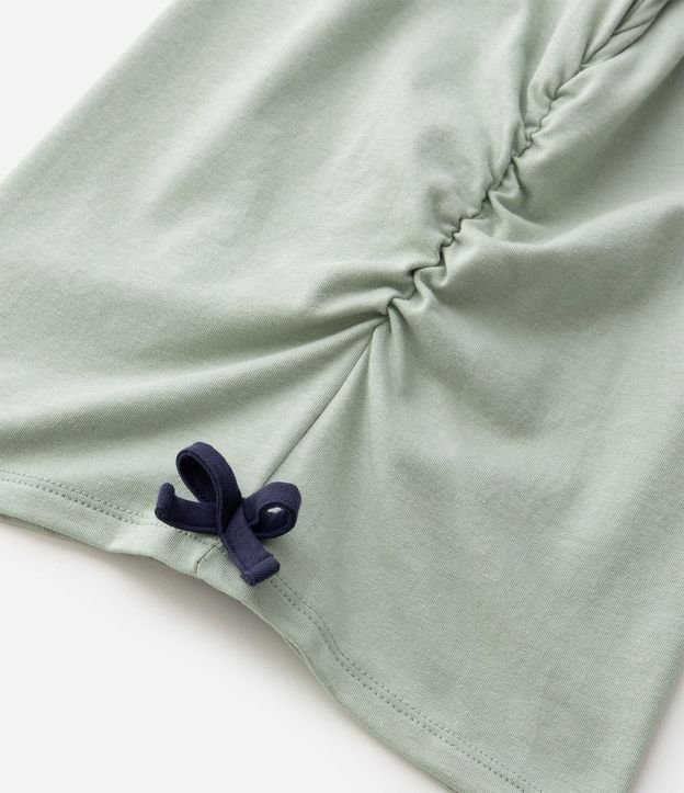 Blusa Slim Infantil con Cuello Contrastante y Lazo Lateral – Talle 5 a 16 años 5