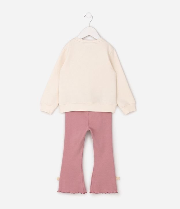 Conjunto Comfort Infantil en Algodón con Bordado y Moñitas Lateral – Talle 1 a 6 años 3