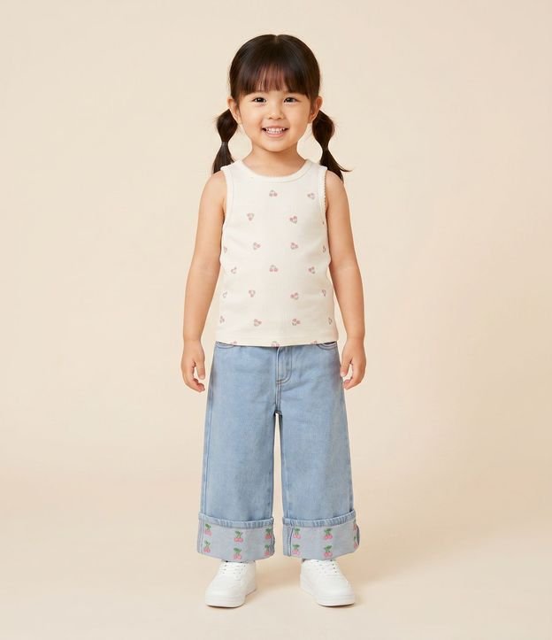 Pantalón de Jean Wide Infantil - 1 a 6 años