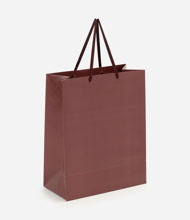 Bolsa de Regalo Mediana en Papel con Gofragem Arabesco