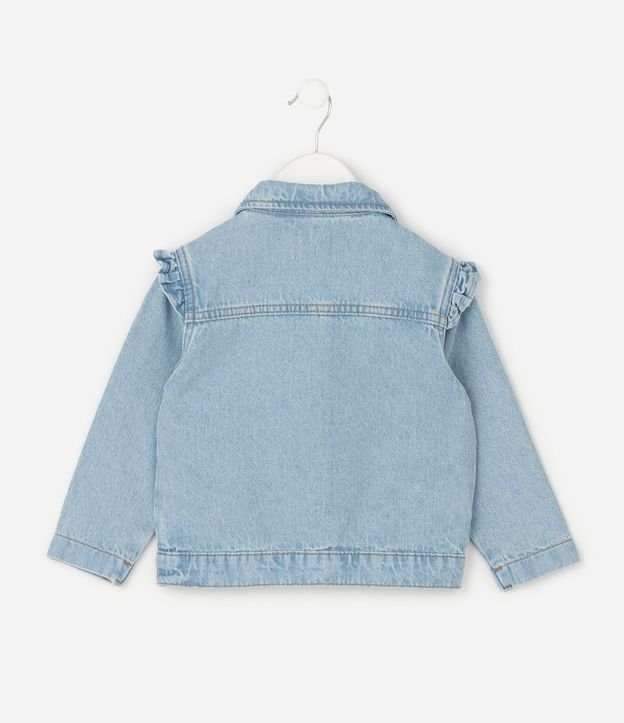Campera Infantil en Jeans con Bordado de Corazón – Talle 1 a 6 años 3
