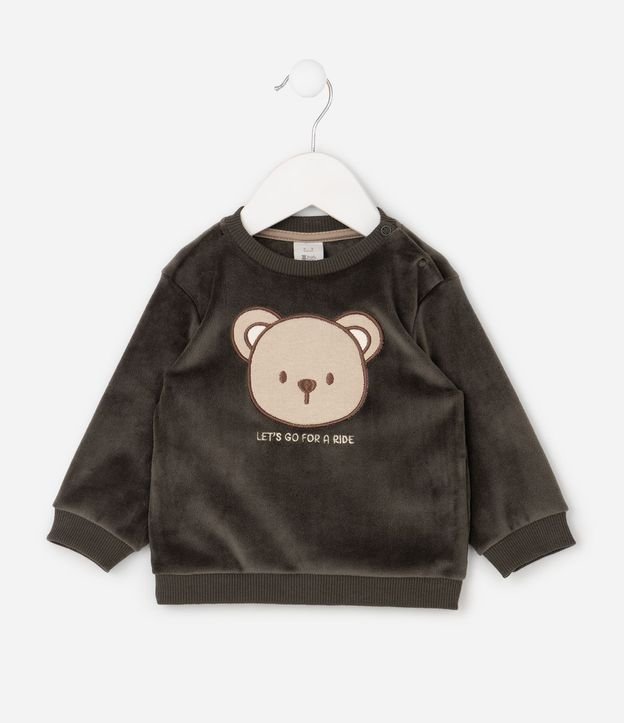 Conjunto Infantil con Bordado Oso – Talle 0 a 18 Meses 3