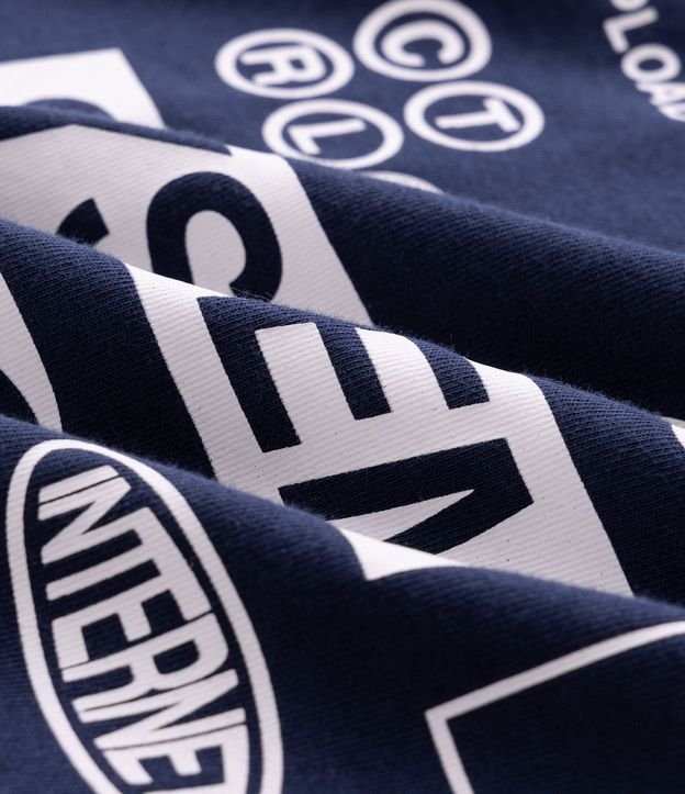 Remera de Algodón con Mangas Cortas y Lettering “Innovation Research” Oversized. 6