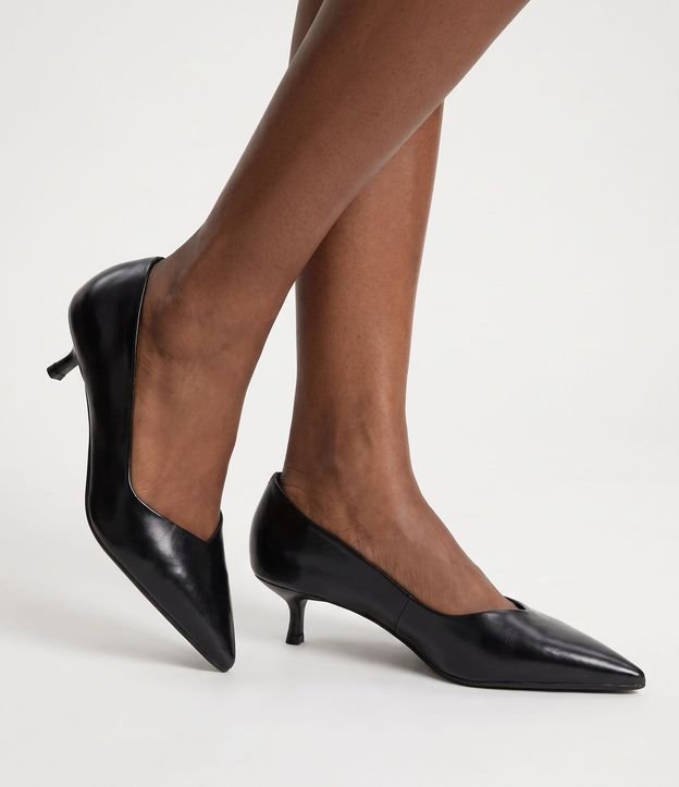 Zapato Tacones en PU con Salto Kitten Heel 2