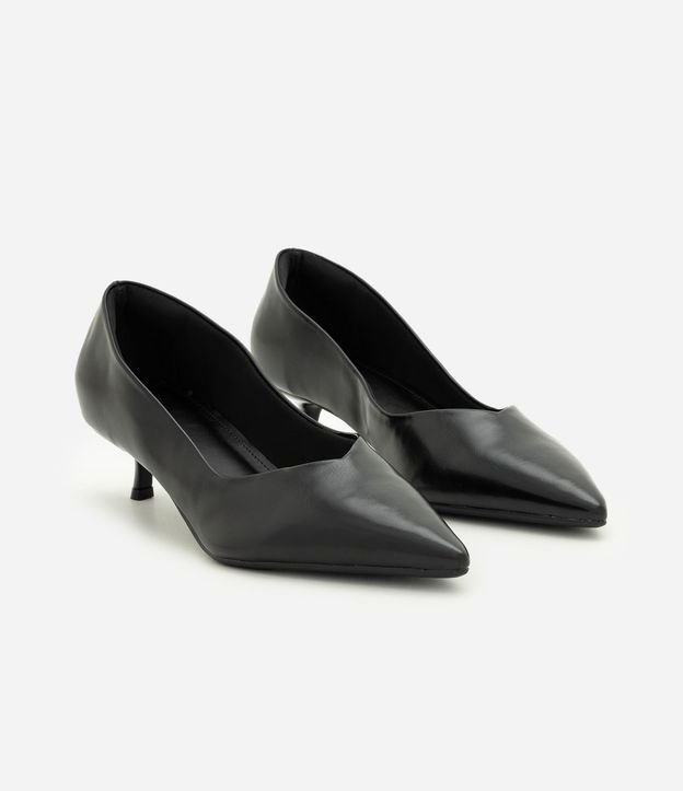 Zapato Tacones en PU con Salto Kitten Heel 2