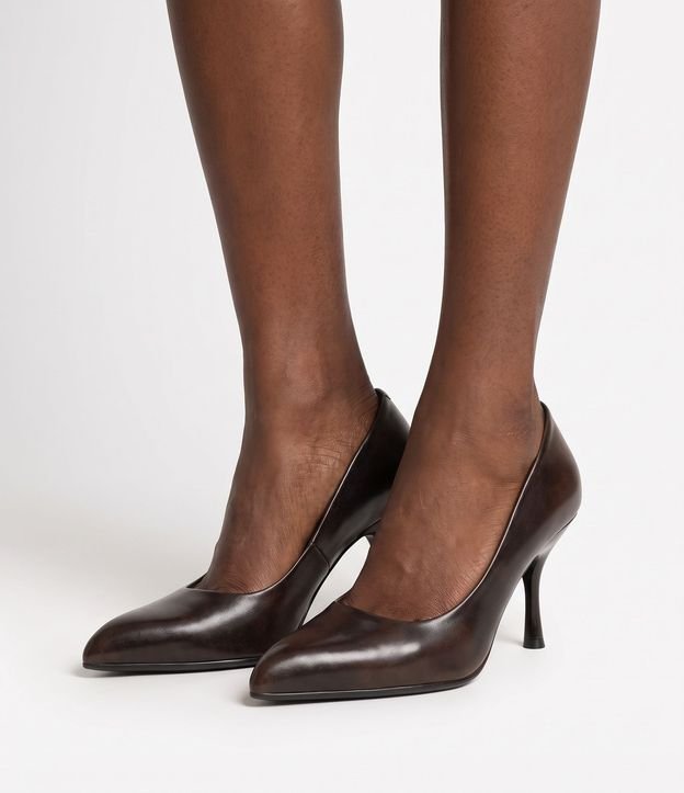 Zapato Tacones en PU con Punta Fina