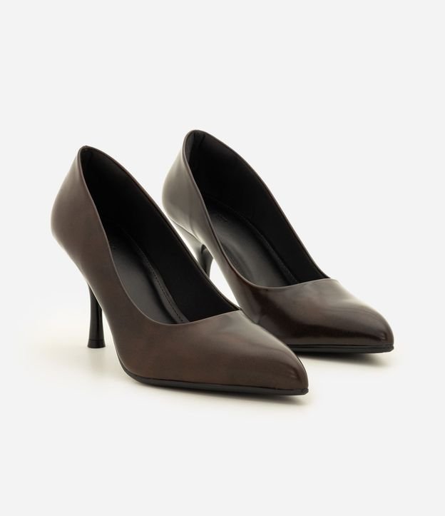 Zapato Tacones en PU con Punta Fina 2