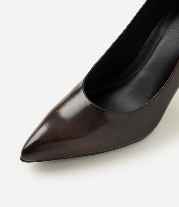Zapato Tacones en PU con Punta Fina 4