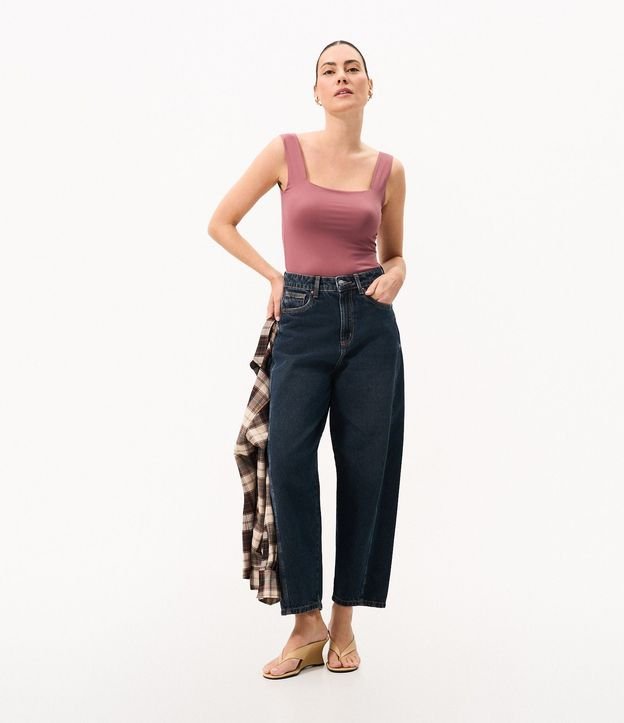 Blusa en Poliamida con Escote Cuadrado 2