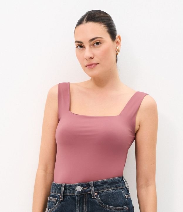 Blusa en Poliamida con Escote Cuadrado 3