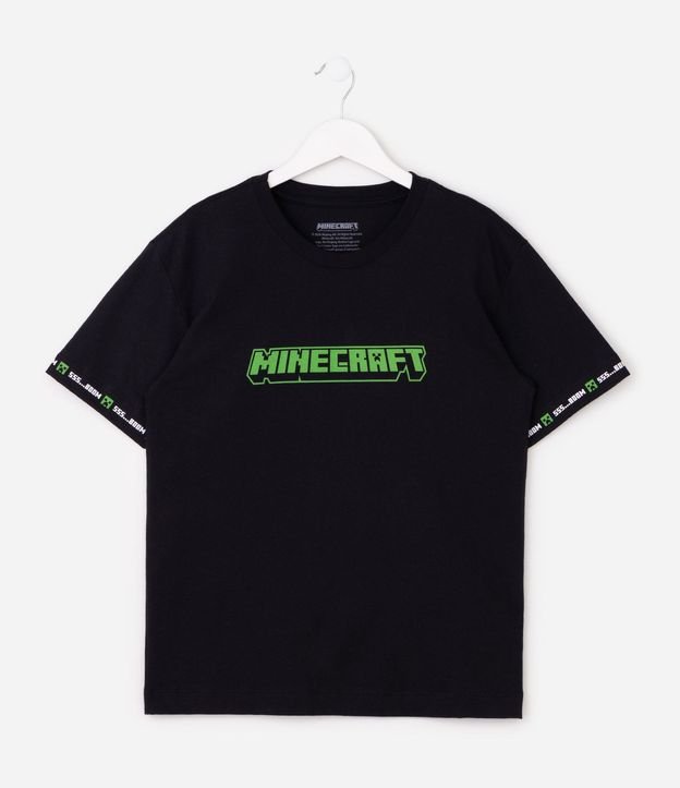 Remera Infantil en Algodón con Estampado Minecraft - Talle 5 a 14 años 2