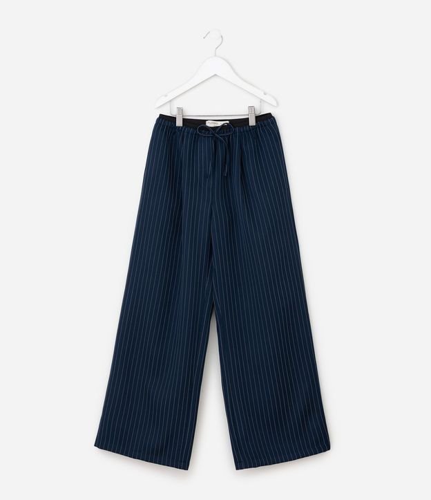 Pantalón Wide Infantil en Sastre con Raya de Tiza – Talle 5 a 16 años 3