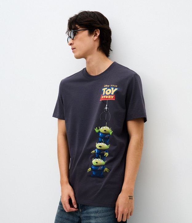 Remera Comfort en Algodón con Estampado Toy Story Alien 4