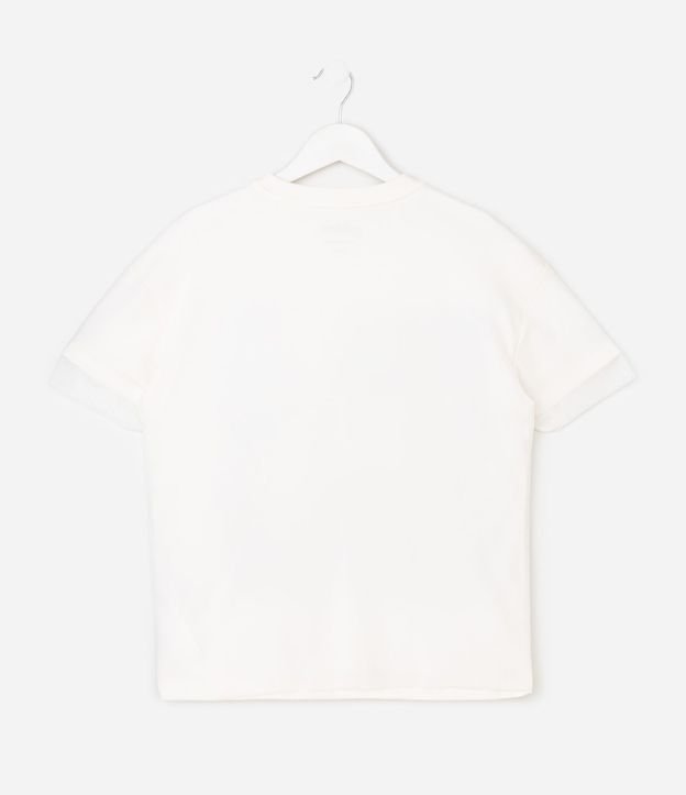 Remera Infantil con Superposición de Tule - Talle 5 A 16 años 3