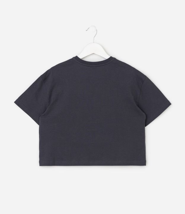Remera Boxy en Algodón con Lettering y Termocolantes Infantil - Talle 5 a 16 años 3