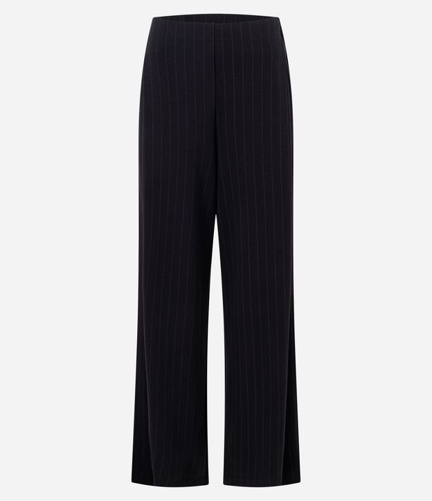 Pantalón Wide Leg Algodón con Estampa Rayada 5