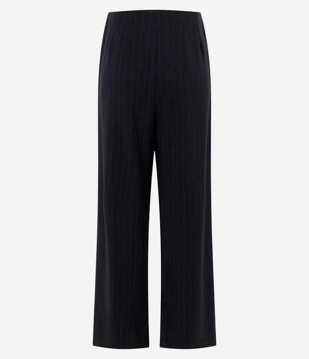 Pantalón Wide Leg Algodón con Estampa Rayada 6