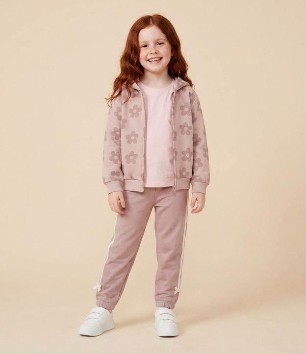 Pantalón Jogger Infantil con Recortes y Moñitas – Talle 1 a 6 años