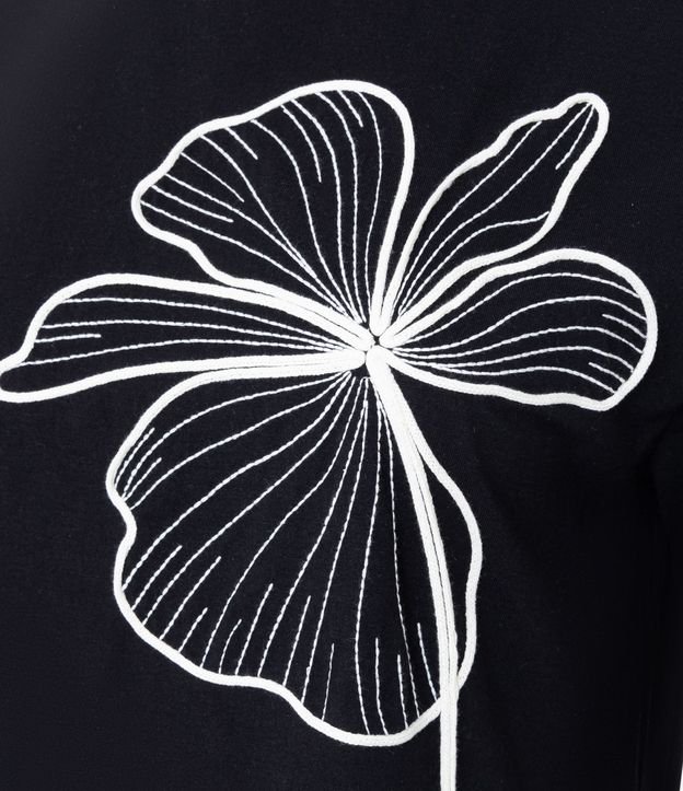 Remera Regular en Algodón con Estampado Floral 2