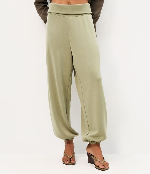 Pantalón Aladim en Microfibra con Cintura Ancha 2