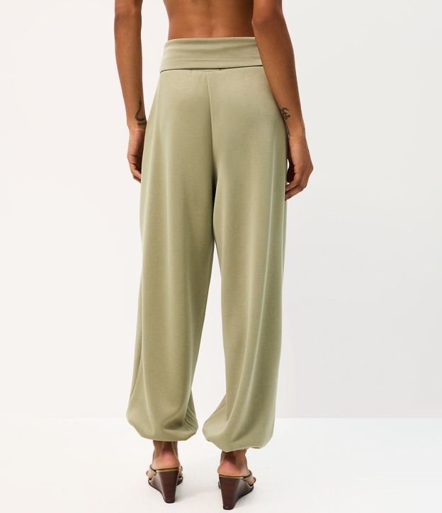 Pantalón Aladim en Microfibra con Cintura Ancha 4
