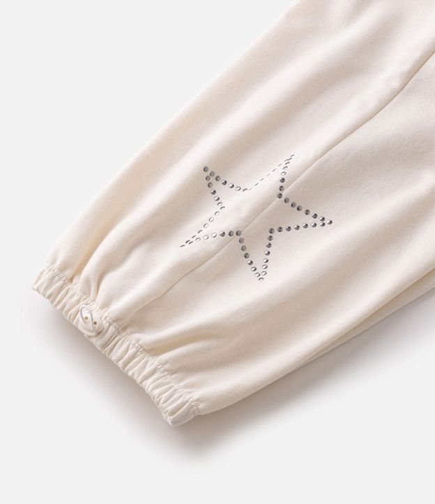 Pantalón Paracaidas Infantil en Algodón con Aplicación de Estrellas - Talle 5 A 16 años 4