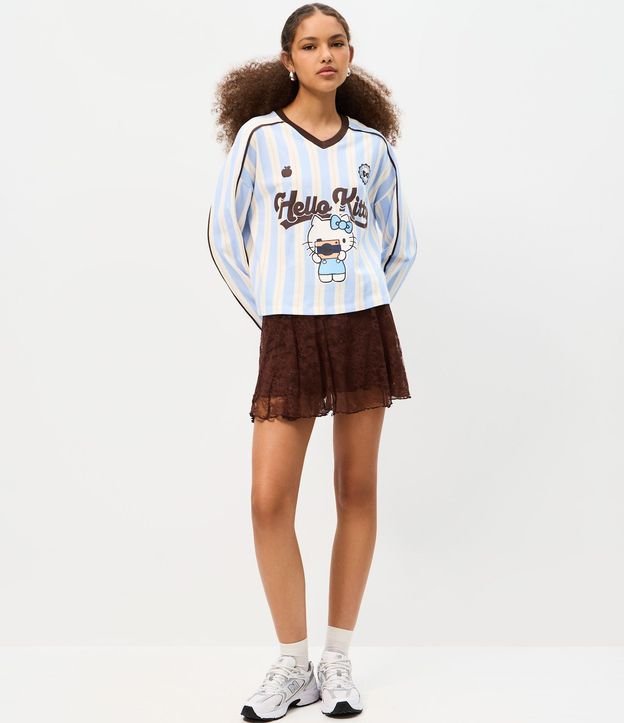 Blusa en Algodón Hello Kitty Rayada 2
