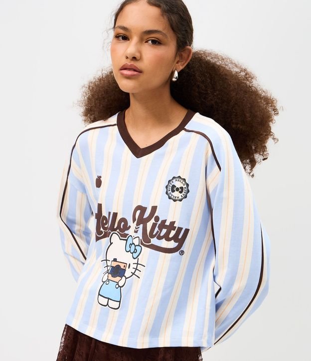 Blusa en Algodón Hello Kitty Rayada 3