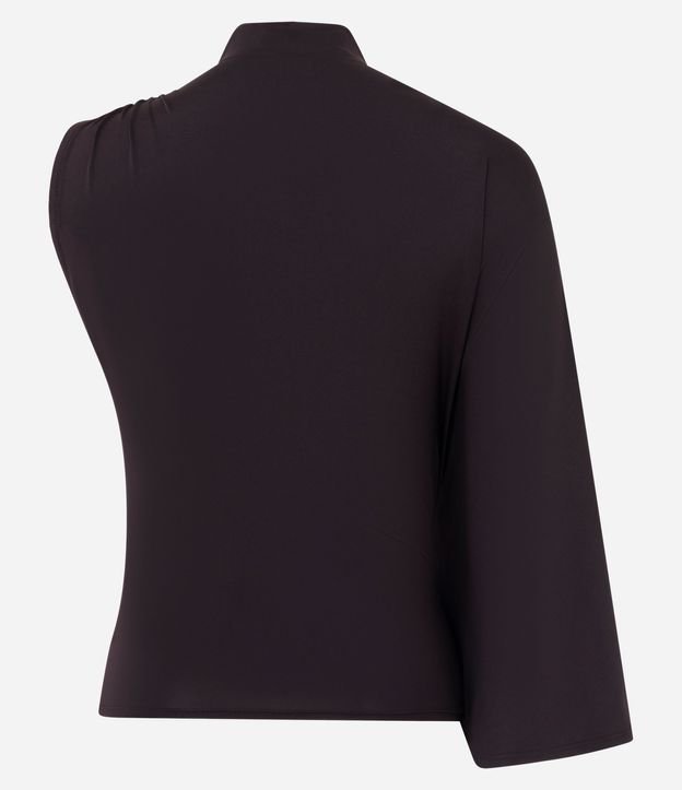 Blusa Hombro Unico en Microfibra con Manga Larga Suelta 6