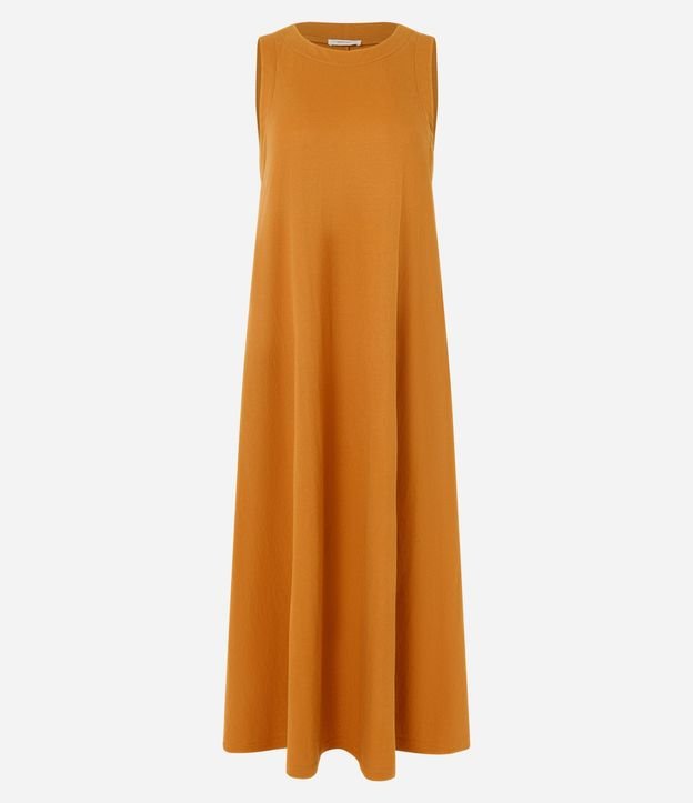 Vestido Midi en Piquet con Bolsillos 5