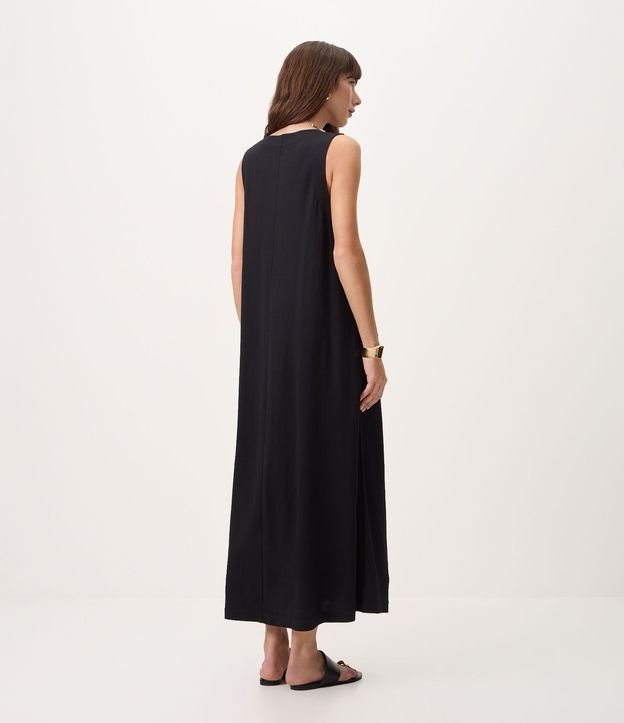 Vestido Midi en Piquet con Bolsillos 4
